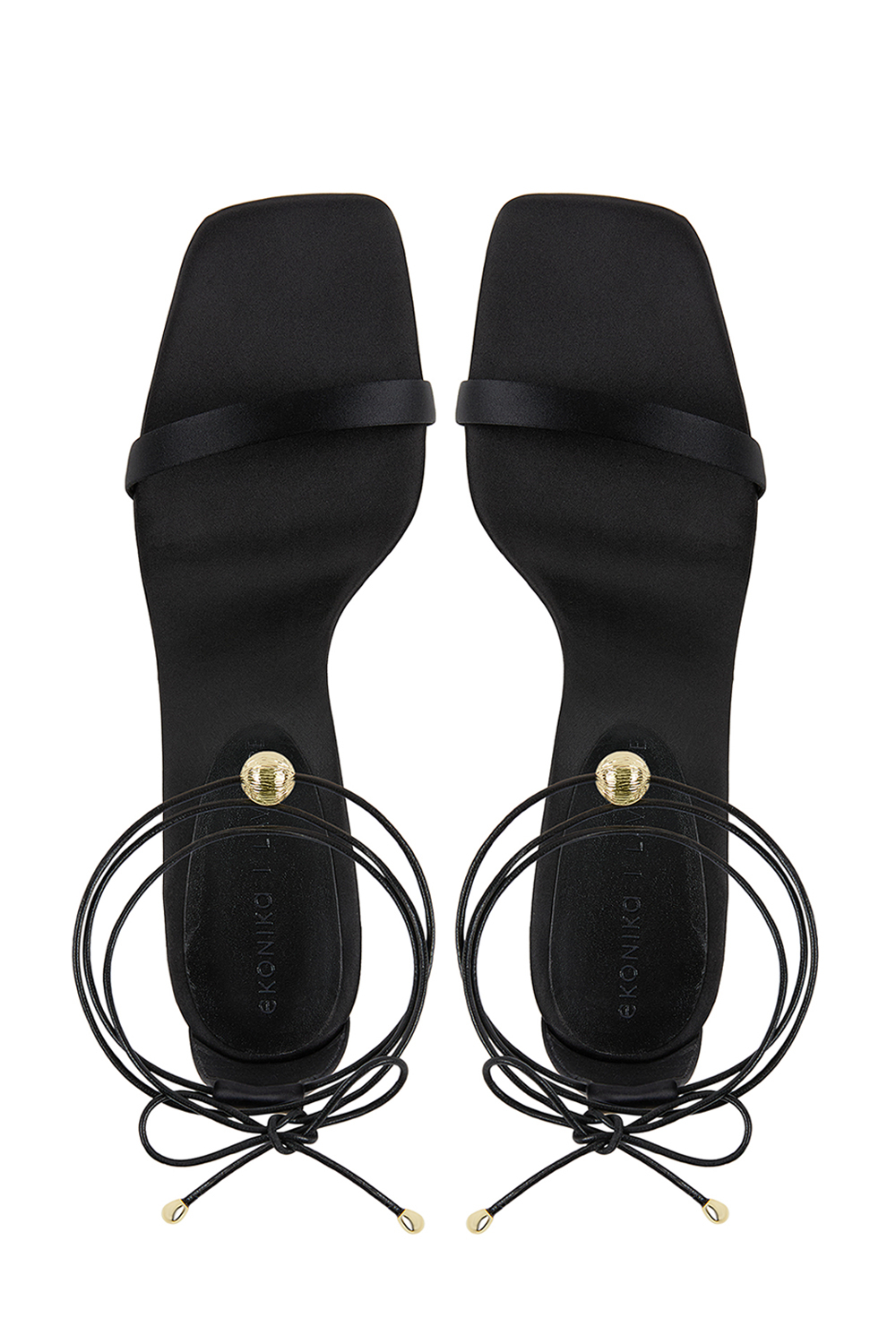 Босоножки на высоком каблуке Ekonika х Lavarice Чёрный