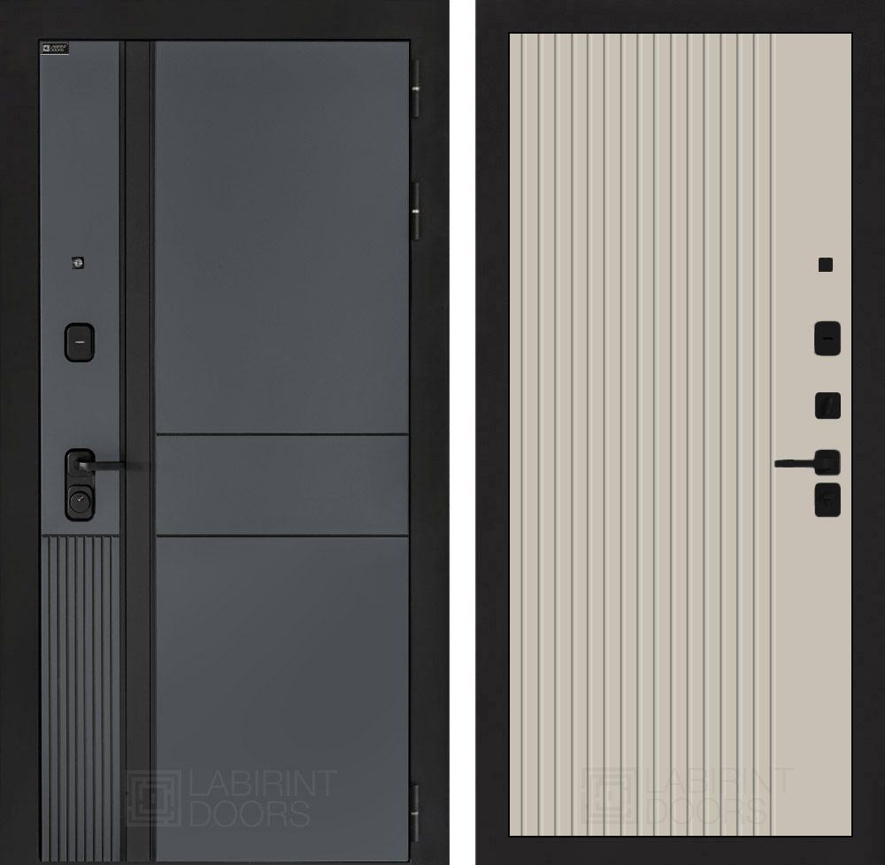 Входная дверь Лабиринт ЭВОЛАБ - 29 Капучино