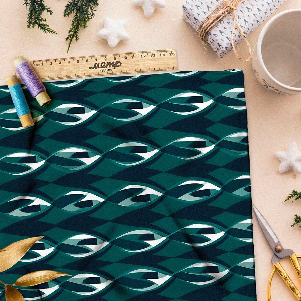 Ткань Ниагара Софт абстрактное путешествие во вселенную