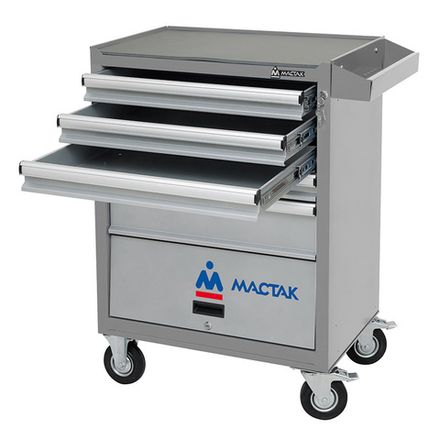 Цена на МАСТАК (522-05581MG) Тележка инструментальная серии «ОПТИМА», 5 ящиков и отсек, серая