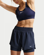 Nike One Женские шорты Dri-FIT с высокой талией, 8 см, 2 в 1 - NIKE