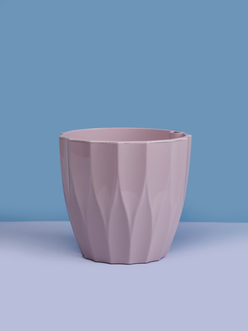 Кашпо "Флюте" со вставкой 1,9л, цвет бисквитный