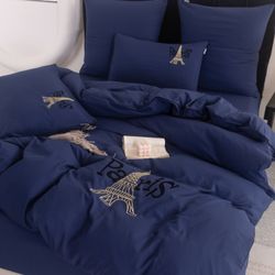 Комплект постельного белья на резинке «Ночной Париж»