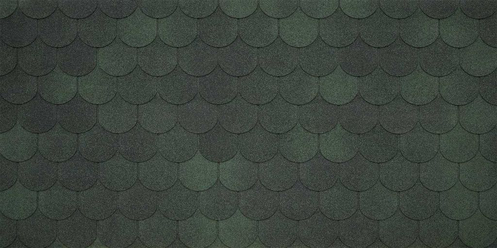 Гибкая черепица TEGOLA ASSISI Verde 473 2,9 м2