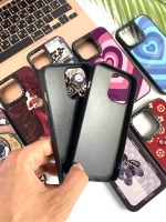 Чехол TPU + алюминий caseti. Фиолетовое сердце