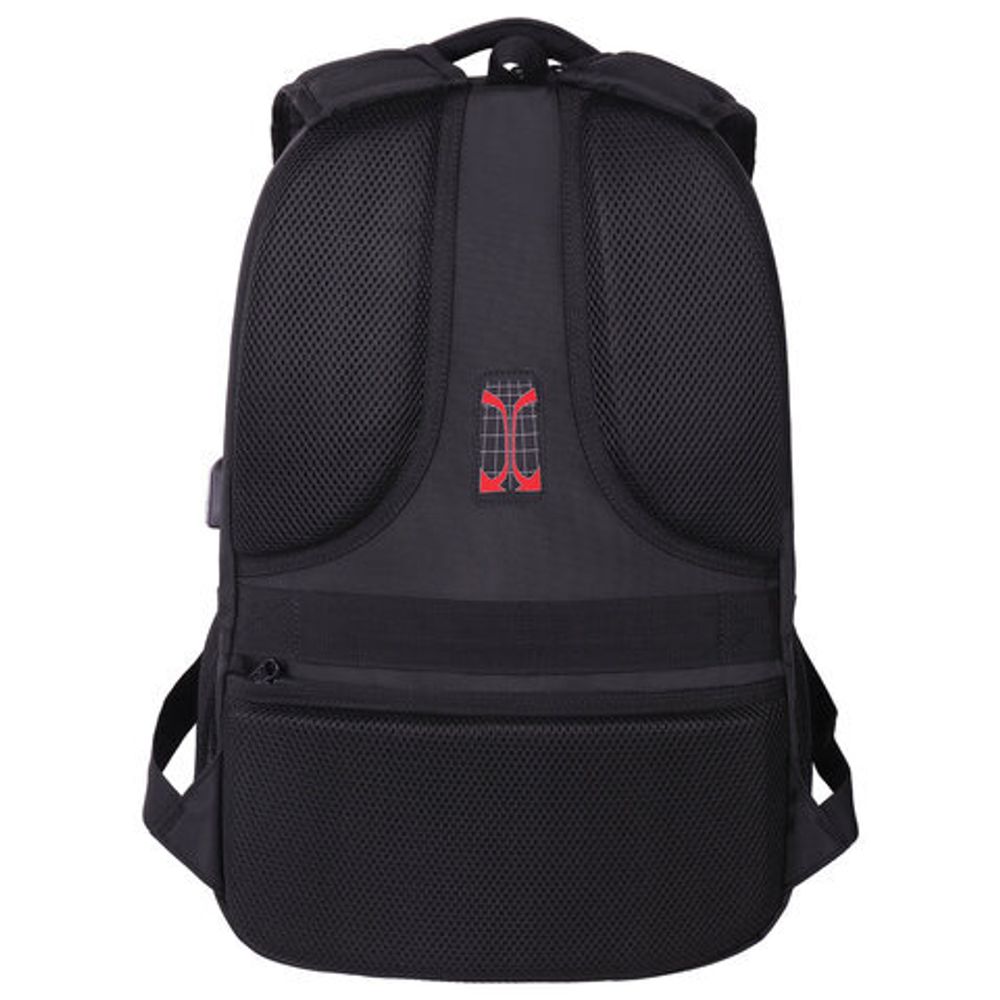 Рюкзак GERMANIUM UPGRADE универсальный, 3 отделения, отделение для ноутбука, USB-порт, "UP-2", черный, 47х33х21 см, 271666