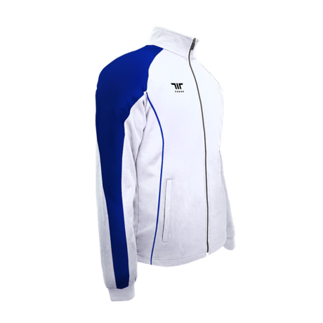 Куртка для спортивного костюма Tusah Warm Up бело-синяя