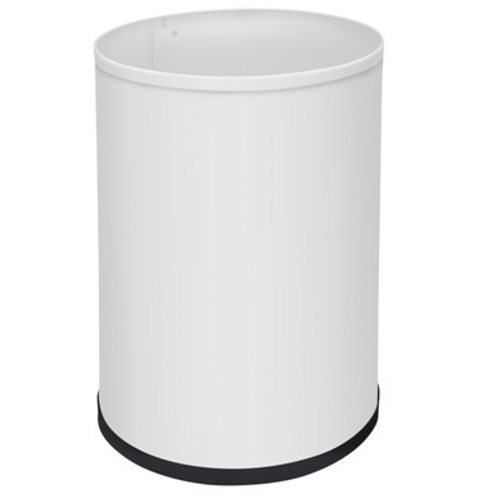Ведро для мусора без крышки 12 л. нерж. сталь NOFER 14082.2.W белый