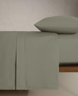 ZARA HOME (300 НИТЕЙ) ПРОСТЫНЯ НА РЕЗИНКЕ ИЗ САТИНА | ВЫСОТА 40 СМ, СИНИЙ