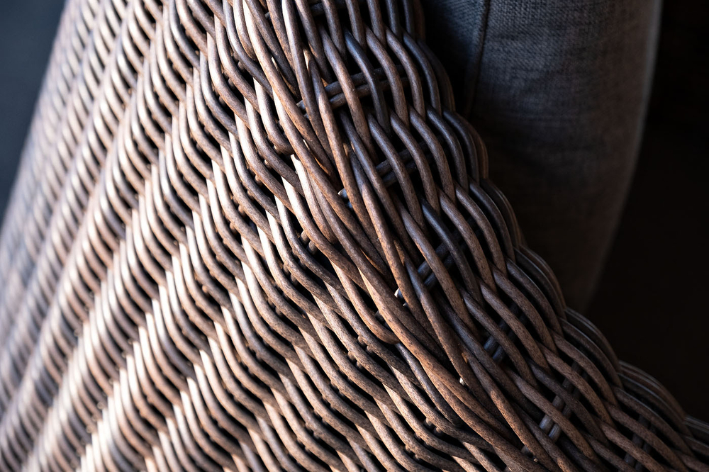 "Кон Панна" кресло из искусственного ротанга, цвет коричневый