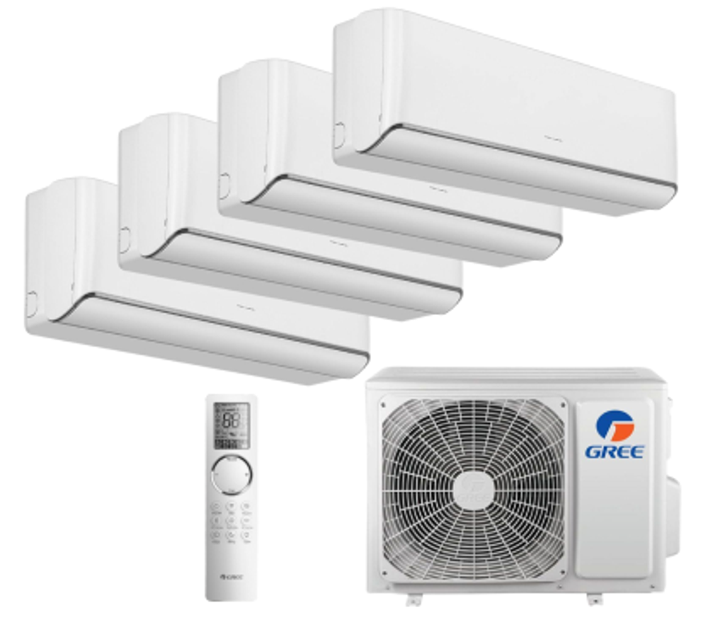 Мульти сплит-системы Gree на 4 комнаты (20+20+20+35 кв.м.) Airy white