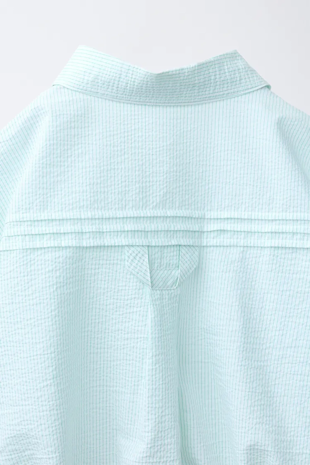 ZARA РУБАШКА В ПОЛОСКУ PENN ©, ЗЕЛЕНЫЙ/ЭКРЮ