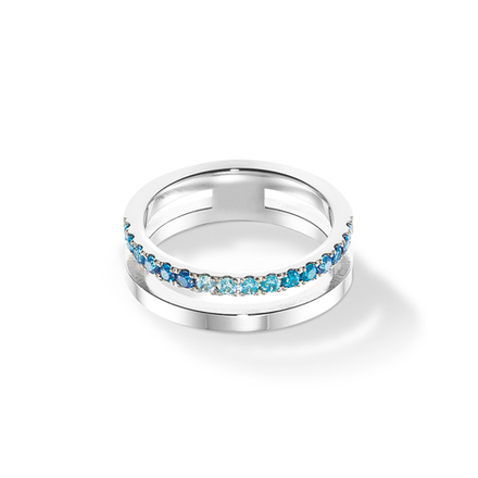 Кольцо Coeur de Lion Blue-Silver 0136/40-0717 58
