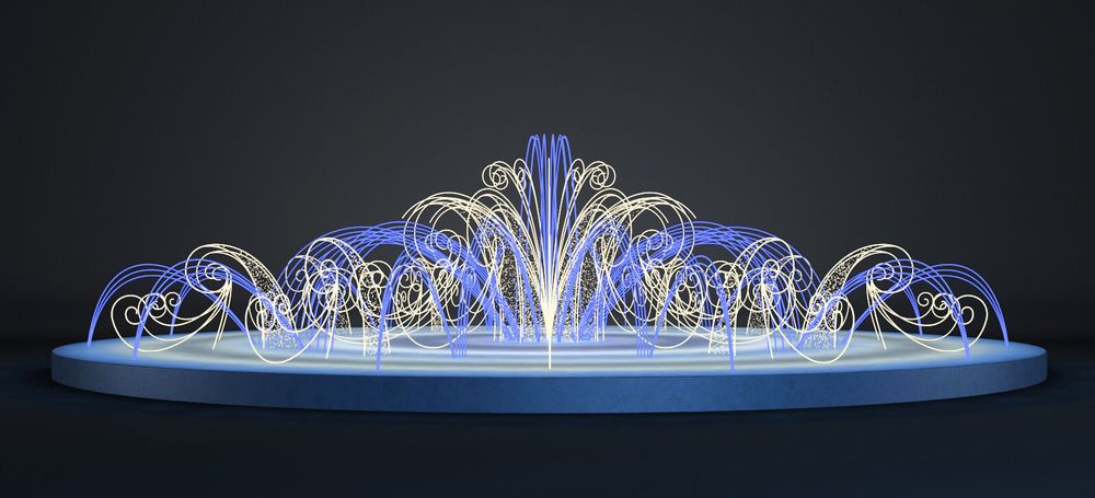 Световой фонтан Океан