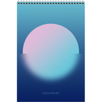 Блокнот BG "Mono circle" на спирали, А4, 80 листов,твердая подложка, в клетку