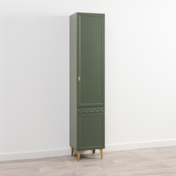 Марион шкаф-пенал 16.333.01 Дымчатый зеленый / Олива шагрень