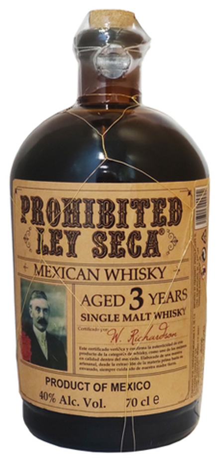 Виски Prohibited Ley Seca 3 years 40% 0,7л