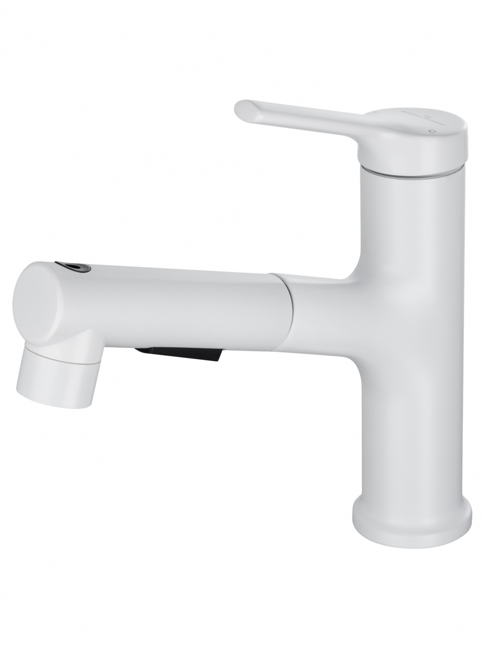 Смеситель для раковины с выдвижным изливом WONZON & WOGHAND, Белый матовый (WW-A40862-MW)