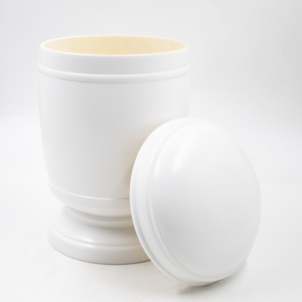 Урна для праха биоразлагаемая "Олимпия" белая