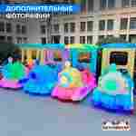 Детский электромобиль для автодрома «Мини-паровозик» двухместный, усиленный корпус