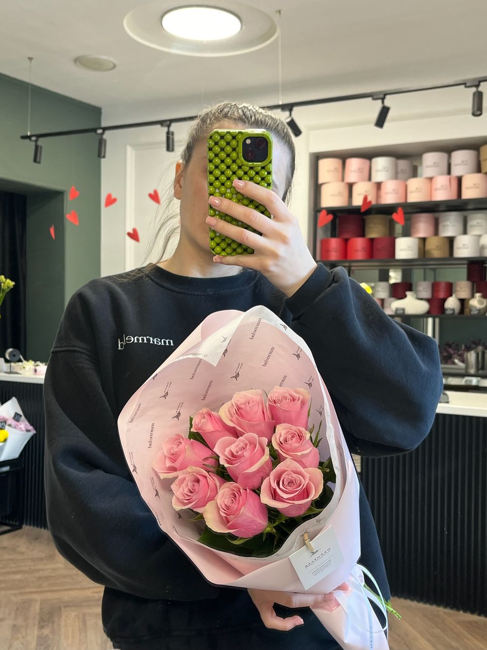 Букет 9 роз в розовом оттенке