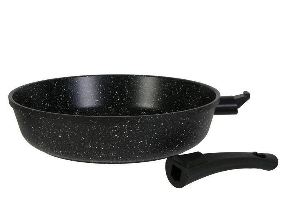Сковорода 28см Гранит black со съемной ручкой