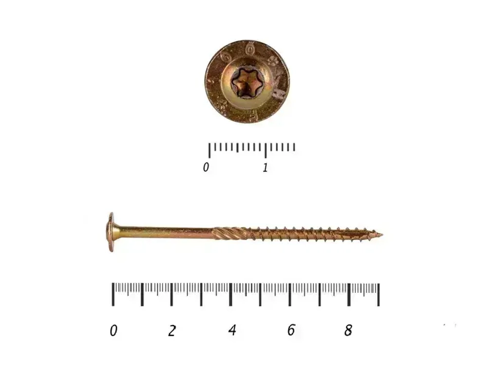 Саморез конструкционный по дереву 6*90 HIMTEX прессшайба