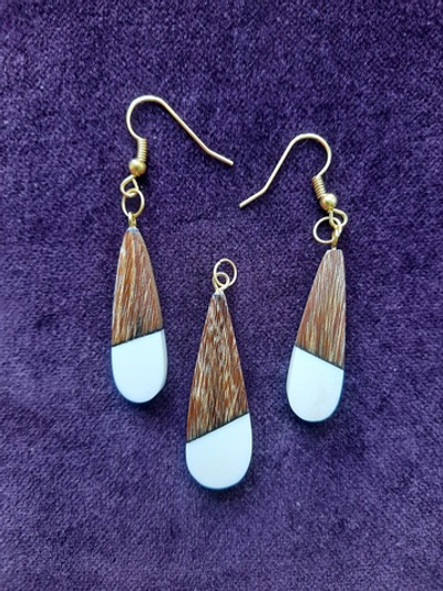 Комплект "Капля", цевка, красное дерево