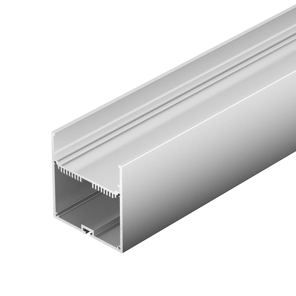 Профиль с экраном SL-LINE-7477-2500 ANOD+OPAL (Arlight, Алюминий) 020468