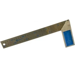 Угольник КОБАЛЬТ столярный 300 мм, нерж.сталь ,чугунное основание