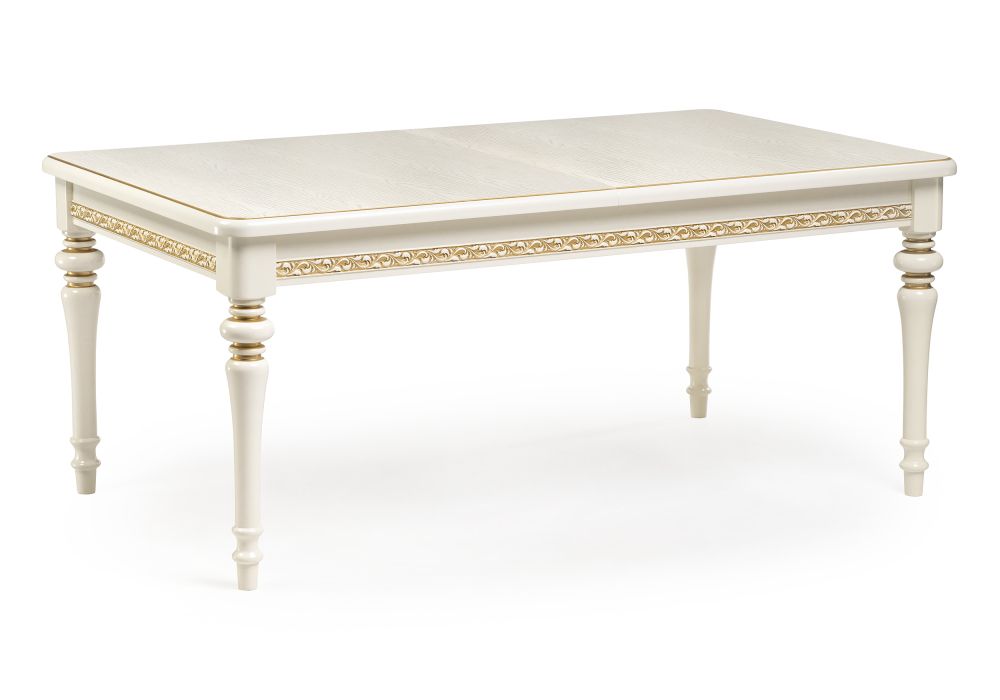 Деревянный стол Маранта 180(240)х105х78 слоновая кость