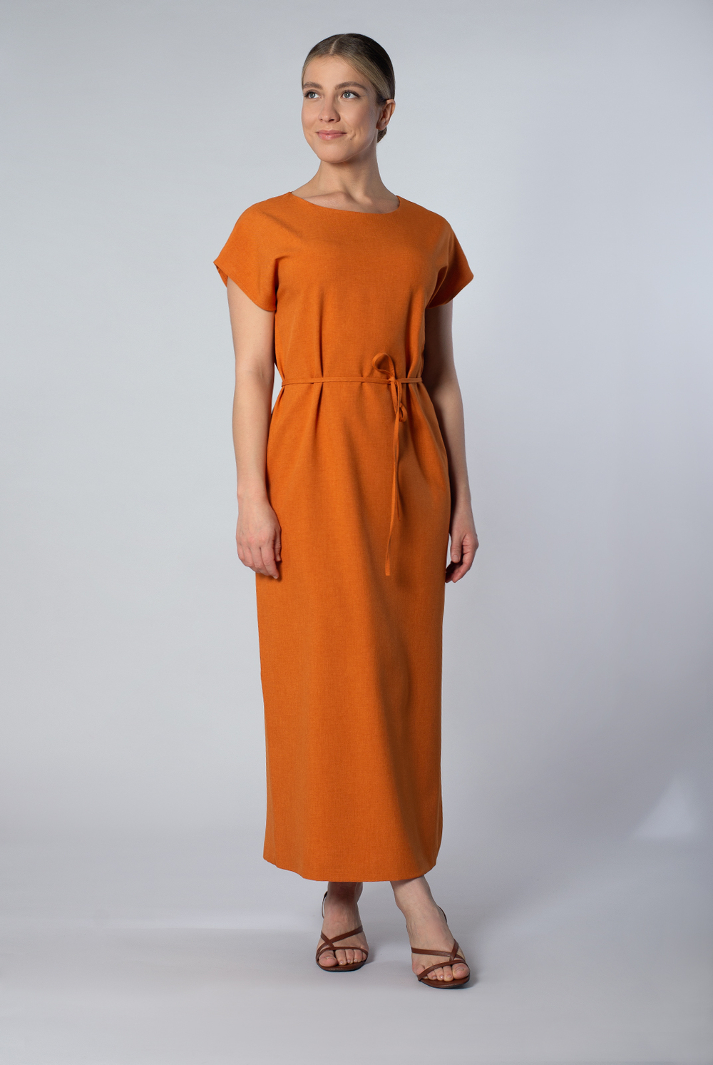 Платье женское 3946АПА, апельсин #259Апе053946АПА