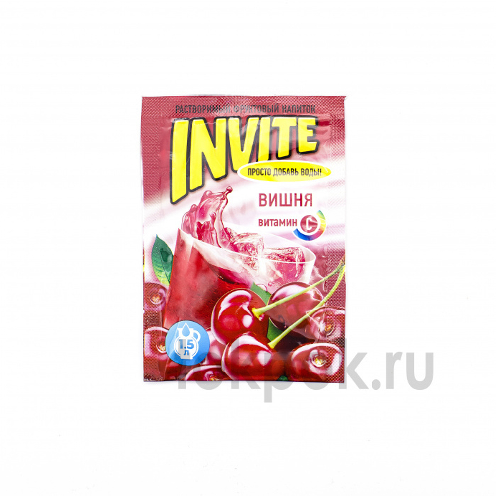 Растворимый напиток INVITE со вкусом вишни, 9 гр