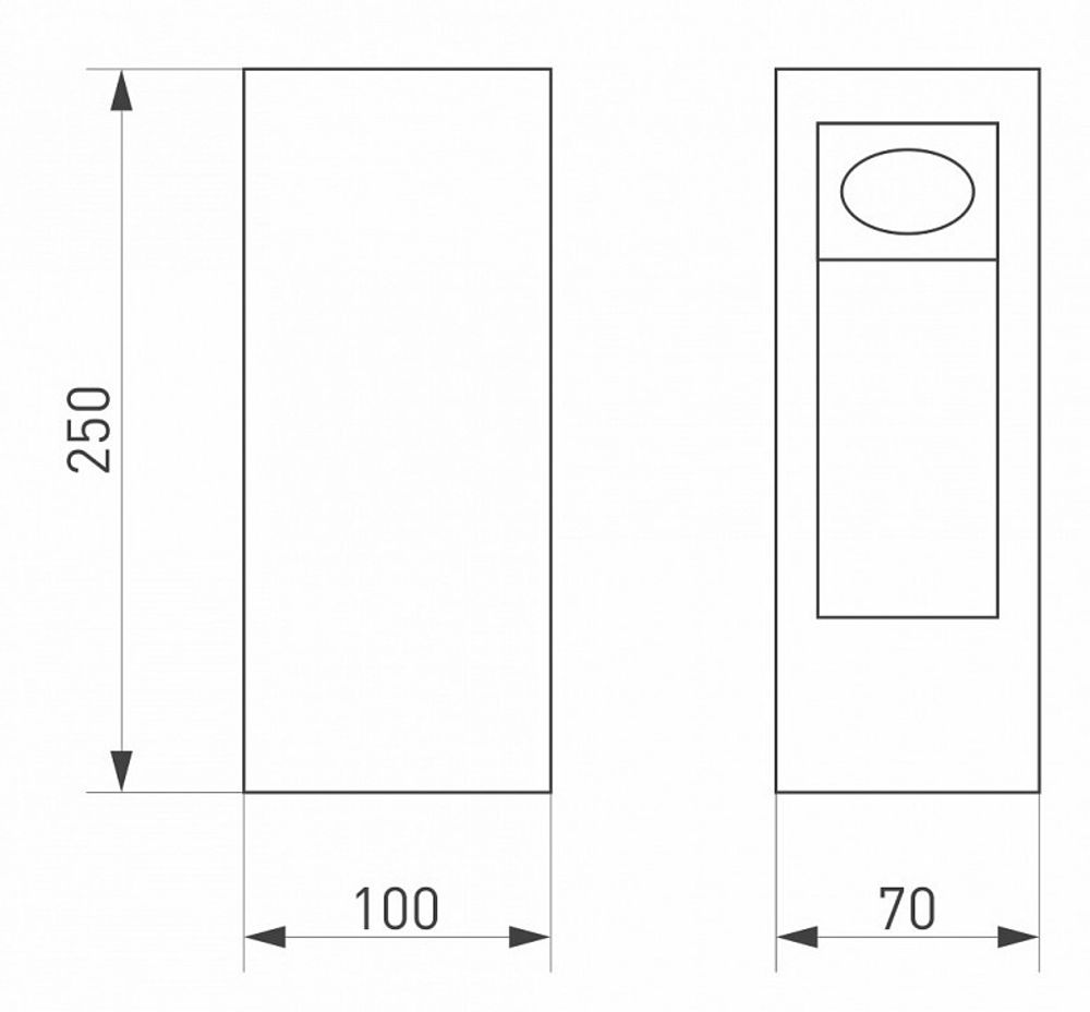 Наземный высокий светильник Arlight Mark 029975