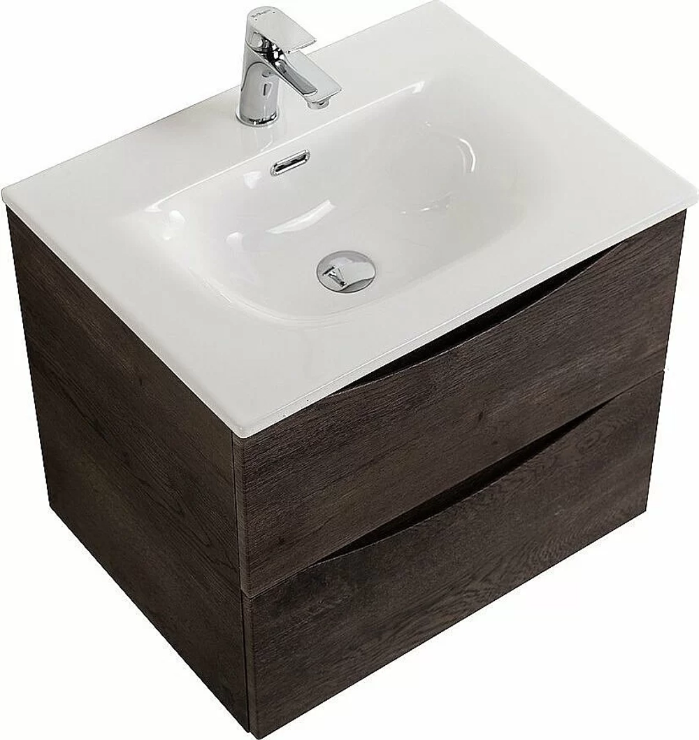 Тумба с раковиной BelBagno MARINO-CER-N-600-2C-SO-RNG-P Rovere Nature Grigio
