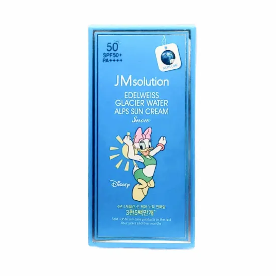 JMsolution Солнцезащитный крем - Edelweiss Glacier Water Alps Sun Cream Snow SPF50+ PA++++ 50 мл