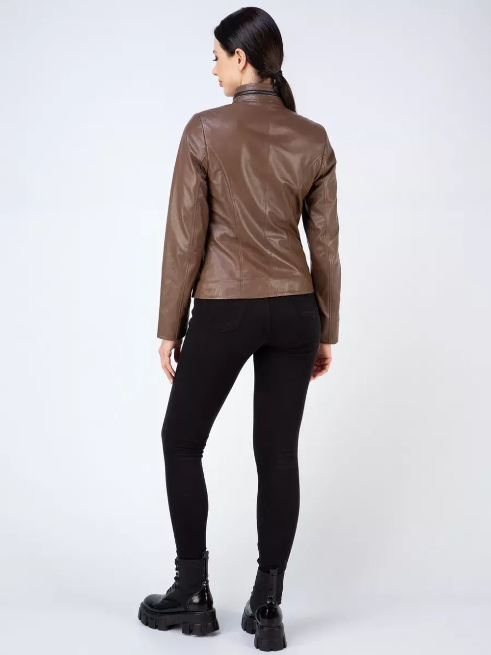 Куртка кожаная демисезонная