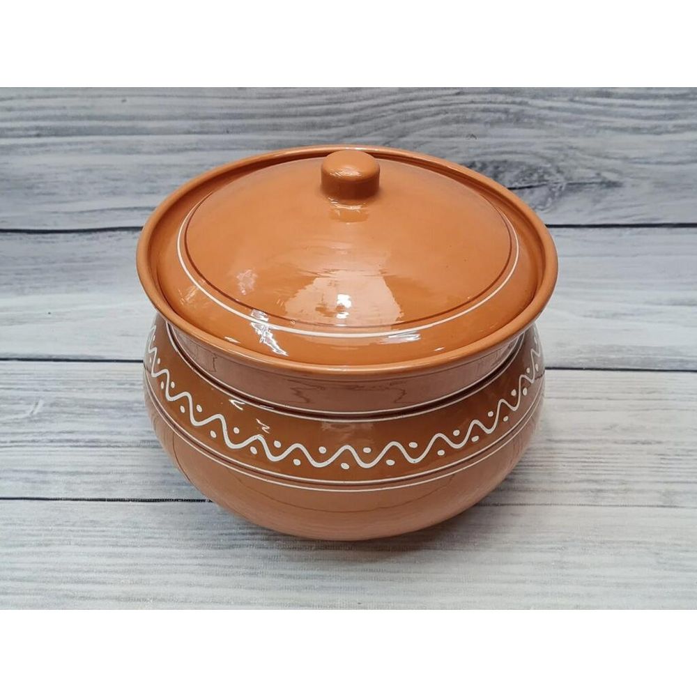 Супница 3,8 л d 22 см h14,5 см "Псковский" керамика ПГ [1]