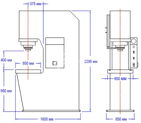 Пресс гидравлический RHTC PPCD-150