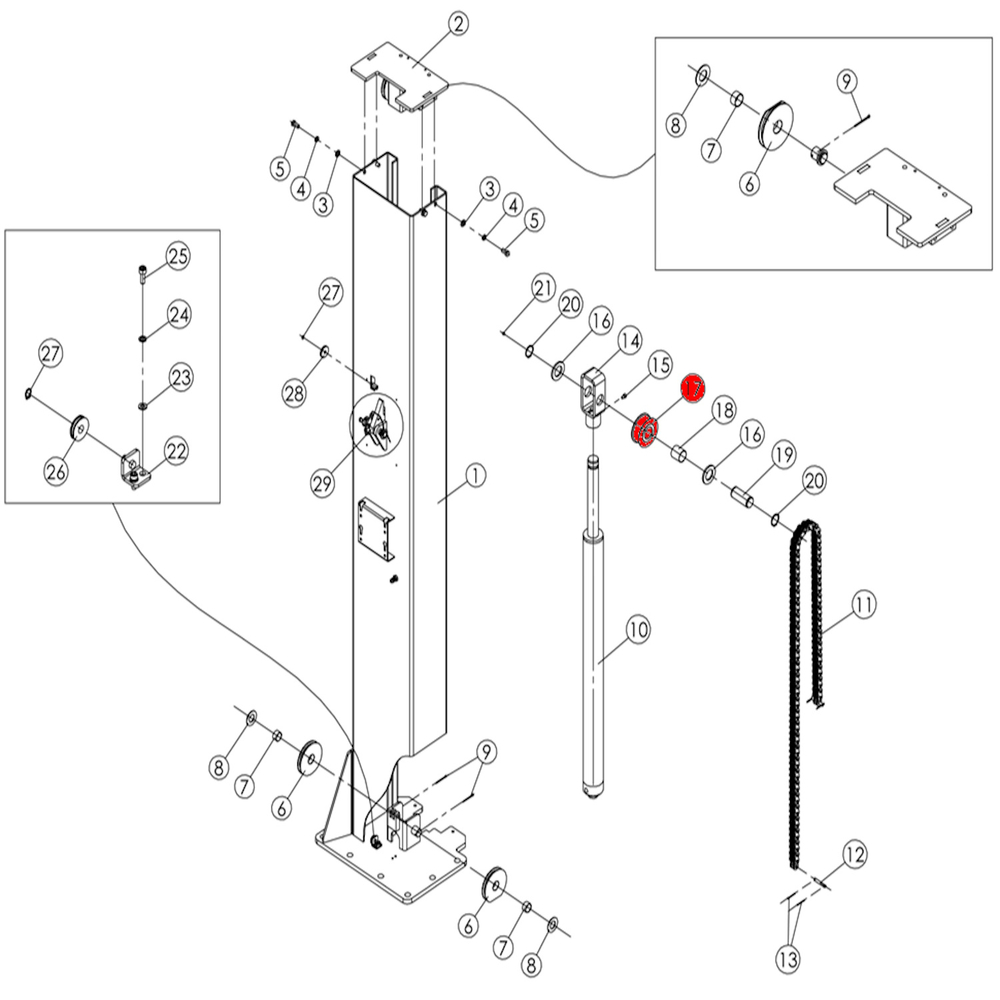 Ролик цепи V2-5.5, V2-5.5L