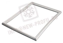 Уплотнитель для холодильного шкафа Интер 501 КШ 370 (стекло) 1660*540 мм по пазу(004)