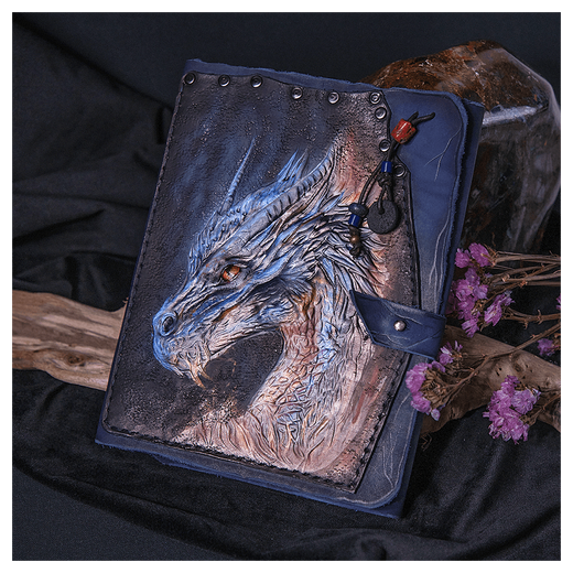 Ежедневник «Дракон» синий