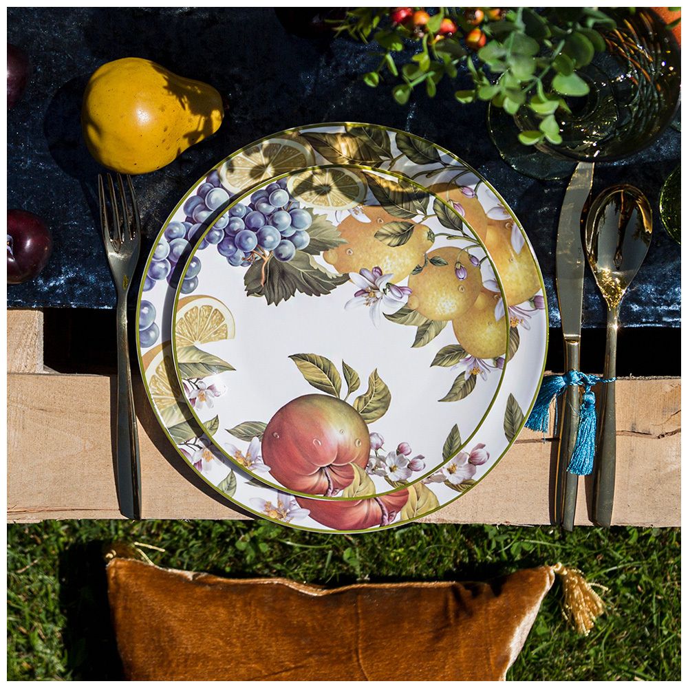 НАБОР ТАРЕЛОК ОБЕДЕННЫХ LEFARD "ФРУКТЫ" 2 ШТ. 25,5 СМ (КОР=18НАБ.)