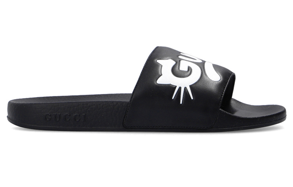 Gucci White Pursuit Slides (Женская размерная сетка)