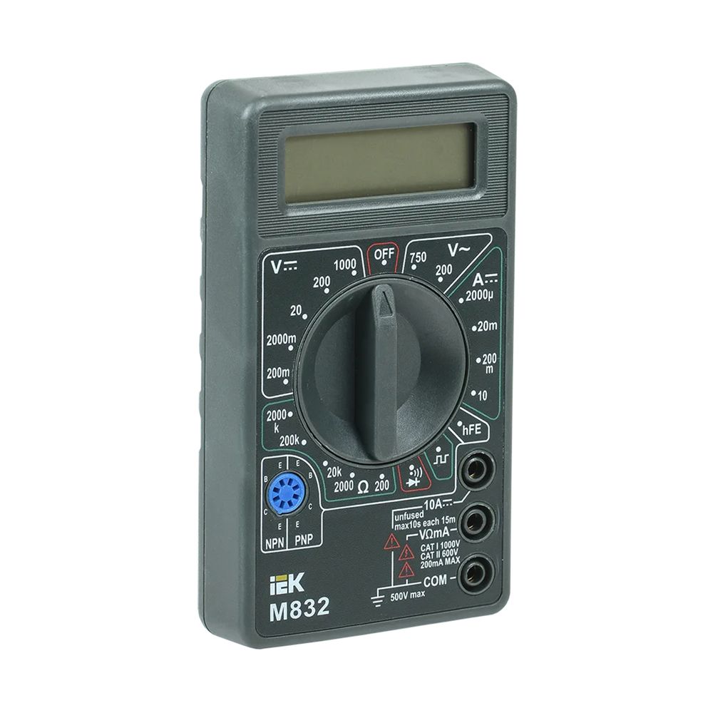 Мультиметр цифровой IEK Universal M832, с ЖК-дисплеем