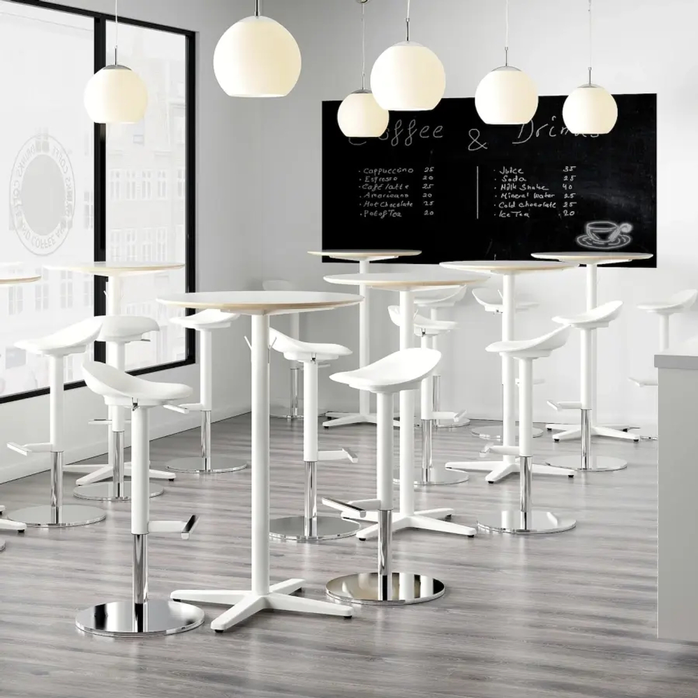 Барный стул - IKEA JANINGE/ЙАНИНГЕ ИКЕА  ,  36х38х84 см, белый