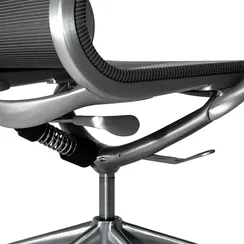 Офисное кресло Mercury LB, серая сетка, матовый алюминий