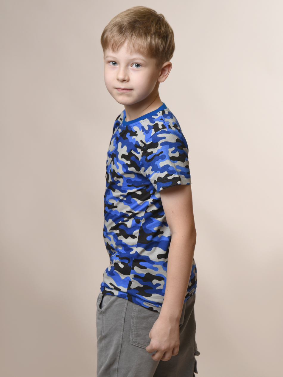 Футболка для мальчика камуфляжная