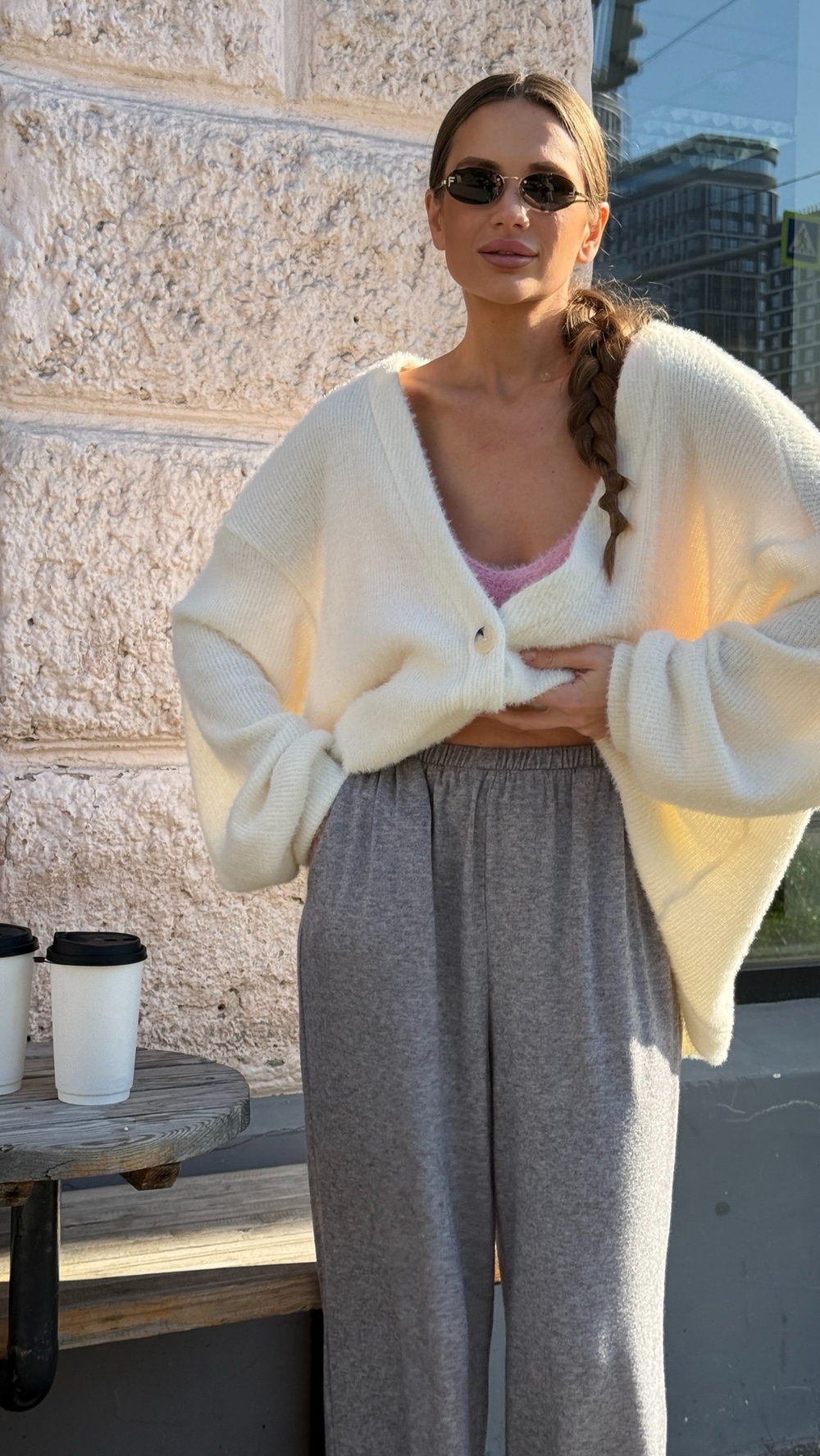 Штаны серые "Enigma" оттенок серый меланж