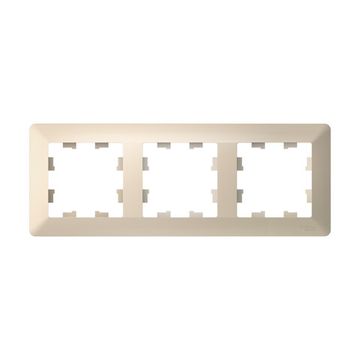 Рамка 3-м AtlasDesign Air беж./дым. бел. SE ATN220203